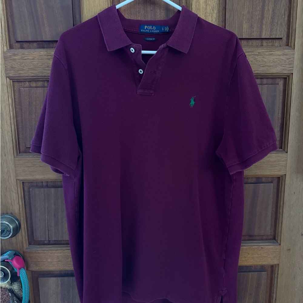 Ralph Lauren Men's Deep Burgundy Polo Shirt